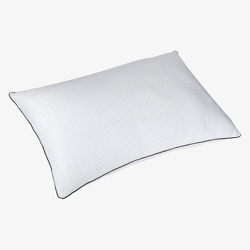 Afkøling Jacquard Pillow med polyesterfiber, kølig og åndbar 233TC bomuld dobbeltsidet pude til sovende